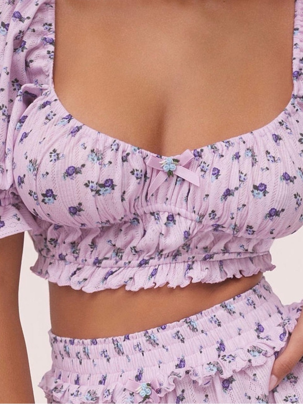 For Love & Lemons Lola Crop Top - XS